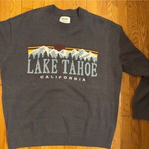 Hollister Gray Lake Tahoe Crewneck Sweater
